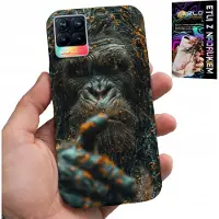 Inny producent Hülle für Realme 8 / 8 Pro - Affe, kleines Affenkind, Gorilla, Tiere + Schutzglas