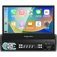 Krüger&Matz KM2018 Autoradio mit ausziehbarer 7-Zoll-Anzeige – Apple CarPlay und Android Auto