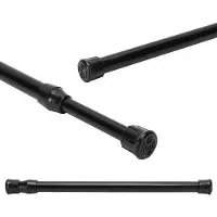 OEM Verstellbare Koolstofstaal-Gordijnrail 40-70 cm Zwart