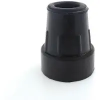OEM Rubberdop-Set für Rollator/Stöcke - 4er Pack - Z-type - Metallischer Verschluss - 18/19mm - Schwarz - Gummi-Füße