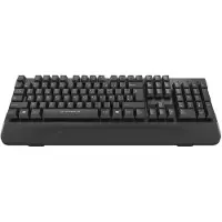 Vivanco VIVancoANSI-Tastatur mit Handballenauflage, kabelgebunden mit 1,5 m USB-A-Kabel, 104 Tasten, französisches Layout