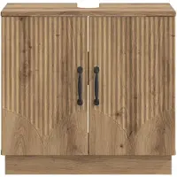 vidaXL Waschbeckenschrank HOORN Artisan-Eiche 59,5 x 31,5 x 56 cm