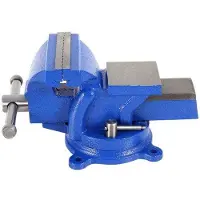 OEM Drehbare Bankschraube 100mm - Mikro-Rippengriff - 360° Drehbar - Hoher Klemvermogen - für Werkbank - Metall