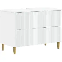 vidaXL Waschbeckenschrank ARNHEM Weiß 82 x 41 x 59 cm Holzwerkstoff