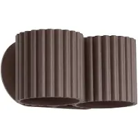 Sollux Wandleuchte AURA 2 braun G9 2xG9 8W Aluminium 10x12x21cm Lighting