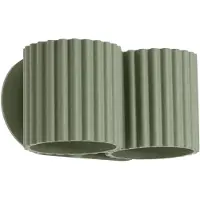 Sollux Wandleuchte AURA 2 olivgrün G9 2xG9 8W Aluminium 10x12x21cm Lighting