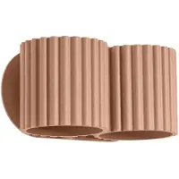 Sollux Wandleuchte AURA 2 mocca G9 2xG9 8W Aluminium 10x12x21cm Lighting