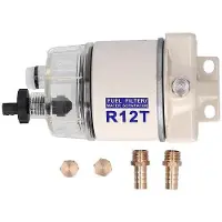 OEM Metallischer Wasserfilter 30GPH - Spin-On - R12T - Selbstentlüftender Auslass - 4 Anschlüsse