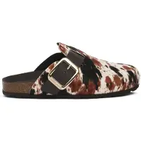 Grünland Damen Holzschuhe in der Farbe Braun, mit Schlüpfverschluss, für den Sommer