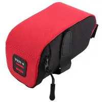 OEM Regenfeste Fahrrad Sattel Tasche - Rote Kompakte Wedgetas - Ideale Ersatztasche - Handliche Hintertasche - Geeignet für alle Fahrräder