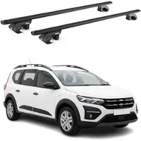 Aurilis Dachträger Grundtäger für Dacia Jogger 2022-2026 90kg Aluminium Schwarz