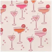 Papstar Servietten, 3-lagig 1/4-Falz 33 cm x 33 cm "Aperitifs", 10 x 20 Stück 200 Stück