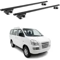 Aurilis Dachträger Grundtäger für Hyundai H-1 I 1997-2007 90kg Aluminium Schwarz