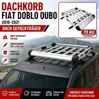PRO-GROUP Dachkorb Auto Dachträger Dach Gepäckträger Für Doblo Qubo 2010-2021 | 127 x 90cm
