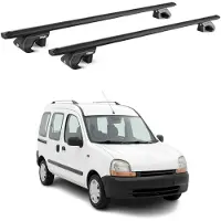 Aurilis Dachträger Grundtäger für Renault Kangoo Express 1997-2007 Alu Schwarz 2 tlg
