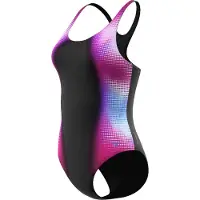 Speedo Badeanzug "ENG PRINT MEDALIST" für Training und aktives Schwimmen, mit Vier-Wege-Stretch