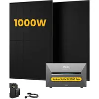 Anker SOLIX Solarbank 3 E2700 Pro, mit 2 x 500W Bifaziale Solarmodule, by Powerness - 2.7kWh / 1 x Smart Meter / Powerness Express (Lieferzeit: 5-14 Werktage)