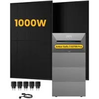 Anker SOLIX Solarbank 3 E2700 Pro, mit 2 x 500W Bifaziale Solarmodule, by Powerness - 10.8kWh / 5 x Smart Plug / Powerness Express (Lieferzeit: 5-14 Werktage)