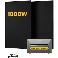 Anker SOLIX Solarbank 3 E2700 Pro, mit 2 x 500W Bifaziale Solarmodule, by Powerness - 2.7kWh / ohne Zubehör / Selbstabholung