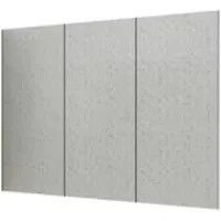 Duschparadies 320 x 210cm Duschrückwand Duschrückwände Wandverkleidung Premium Aluverbundplatte 3mm Fliesenersatz Zementgrau 3 Stück Zusammenbau
