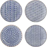 Bloomingville Karine Teller, blau, 4er-Set