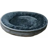 Nobby Komfortbett Donut grau Ø 70 cm, Höhe 15 cm, Hundebett, Haustierbett
