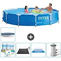 Intex Frame Pool Rund - 366x76 cm - 6-teilig S20430