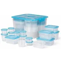 WDMT Frischhaltedosen Set – 50-teilig – mit Deckel – verschiedene Größen – BPA-frei – inkl. Aufbewahrungsbox (12,6 L)