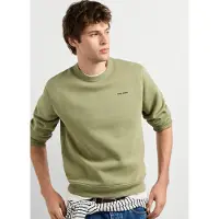 Pepe Jeans für Herren. PM5800250 Jefferson Crew Sweatshirt grün (L), Lässig, Baumwolle