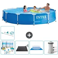 Intex Frame Pool Rund - 366x76 cm - 6-teilig S21003