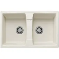 BLANCO Lexa 8 - Silgranitspüle, 780x500 mm, InFino, soft weiß 527098