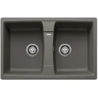 BLANCO Lexa 8 - Silgranitspüle, 780x500 mm, InFino, grau 527281