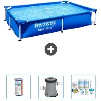 Bestway Steel Pro Rechteckig - 221x150x43 cm - 4-teilig S22706