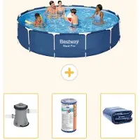 Bestway Steel Pro Rund - 396x84 cm - 4-teilig S22313