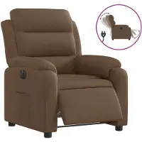 Syfax Relaxsessel Elektrisch Braun Stoff