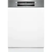 Bosch Serie 4 SMI4EBS04D, Halb integriert, Standardgröße (60 cm), Edelstahl, Weiß, Tasten, 1,75 m