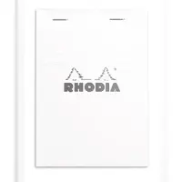 Rhodia 10x Gehefter Notizblock No.13 A6 80 Blatt kariert 80g - Weiß 13201C