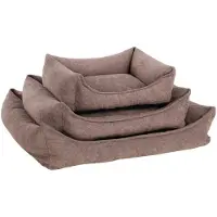 Flamingo Hundebett Oana rechteckig taupe, Maße: 100 x 80 x 25 cm
