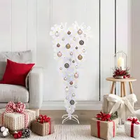 Prolenta Maison Exclusive - Künstlicher Weihnachtsbaum Weiß 120 cm PVC und Stahl
