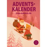 Sonstige Verlage Adventskalender zum Ausmalen für Kinder mit täglich neuem weihnachtlichem Motiv