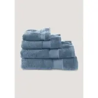Hessnatur Frottier Handtuch in stahlblau | Gr.: 70 x 140 cm