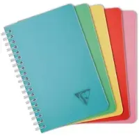 Clairefontaine 10x Linicolor ESSENCE, Spiralbuch 11x17 cm, 50 Blatt kariert 90g, Doppelspiralbindung, Einband aus gerilltem PP - Sortiert 327535C