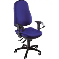 Topstar Bürodrehstuhl Support SY ohne Armlehnen, royalblau