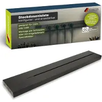 Schwaiger MSLS0500- Modulare Stromschiene 0,5 m, Schwarz