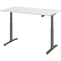 Bümö Schreibtisch elektrisch Bluetooth & App XDLR - Nachbildung: Weiß, Gestell: Graphit, Größe: 140 x 80 cm