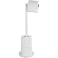 Wenko Toilettenpapierhalter 55 cm Edelstahl weiß