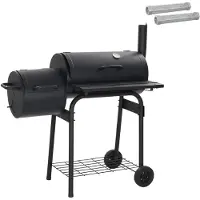 vidaXL Outdoor Grill 103 x 60 x 113 cm Stahl Schwarz
