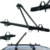 Hakr Fahrradträger Dachfahrradträger bis 17kg Aluminium Schwarz Fahrradhalter