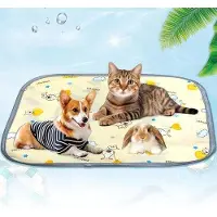 OEM Hundekühlmatte, 40 x 50 cm, waschbar, gelbe Farbe, Sommerkühlung - Maß S