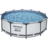 Bestway Grey 12'X39.5" Stahl Pro Frame Pool Set